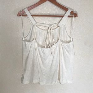 Lovestitch Cropped Tank with Back Tie - Medium